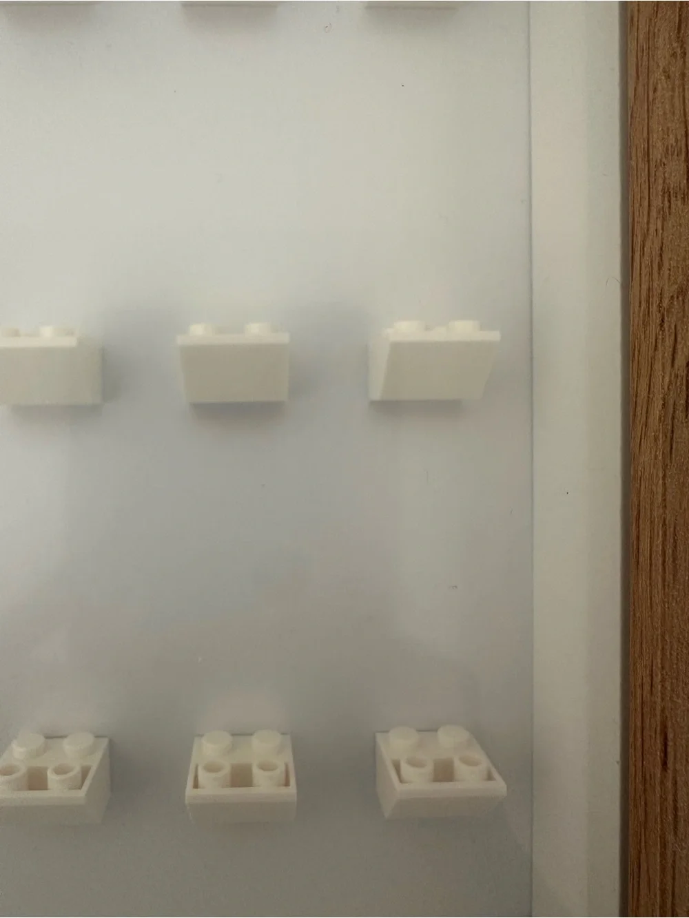 LEGO mini figurine Wood Frame Display Case Set of 2